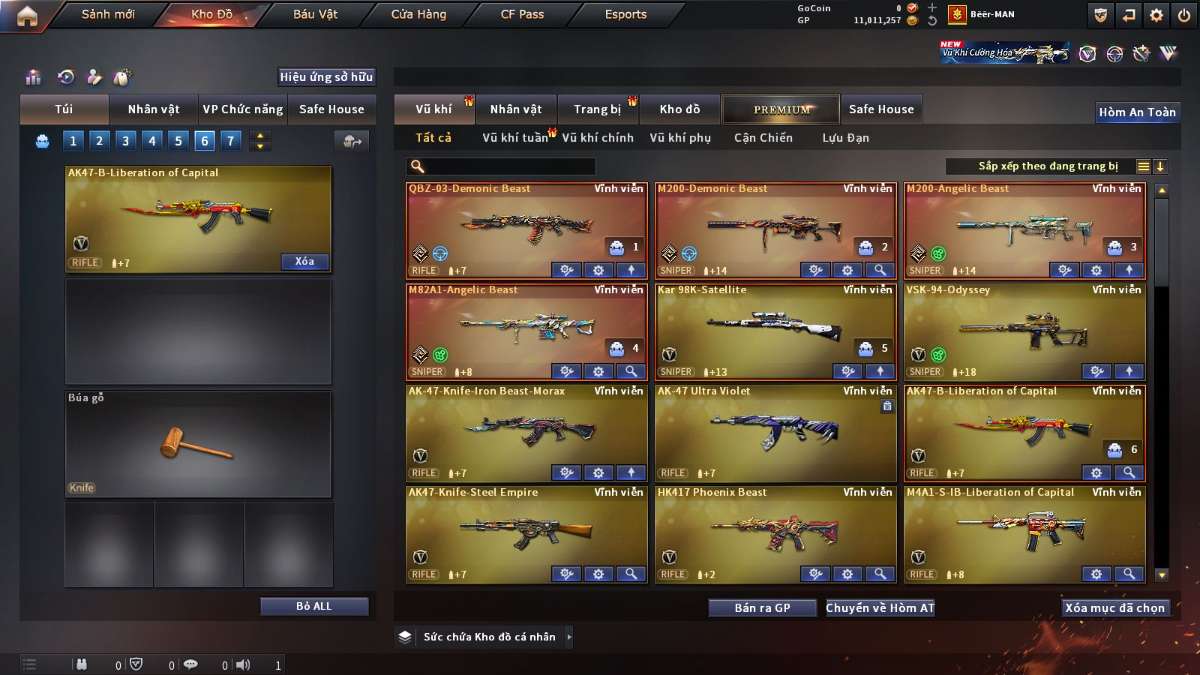 shop acc cf uy tin gia re